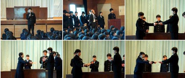 生徒会朝会の様子 生徒会朝会の様子