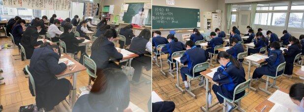 実力テストの様子