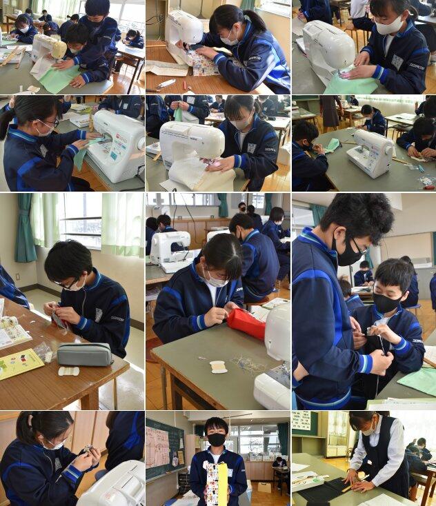 家庭科の授業の様子