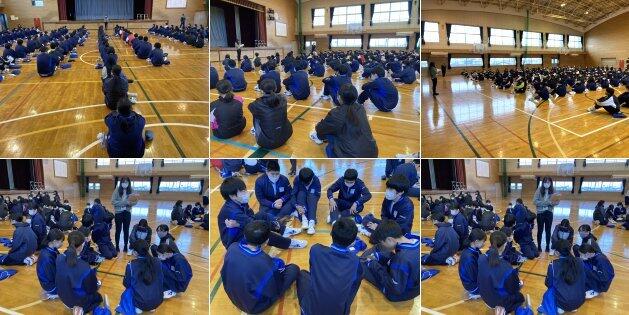 学年集会の様子