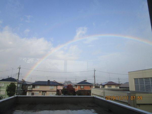 雨上がりの虹 雨上がりの虹