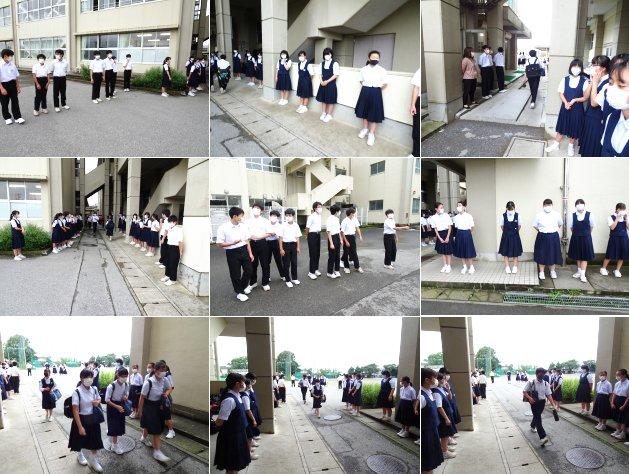 あいさつ運動の様子 あいさつ運動の様子