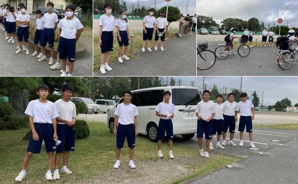 あいさつ運動の様子 あいさつ運動の様子