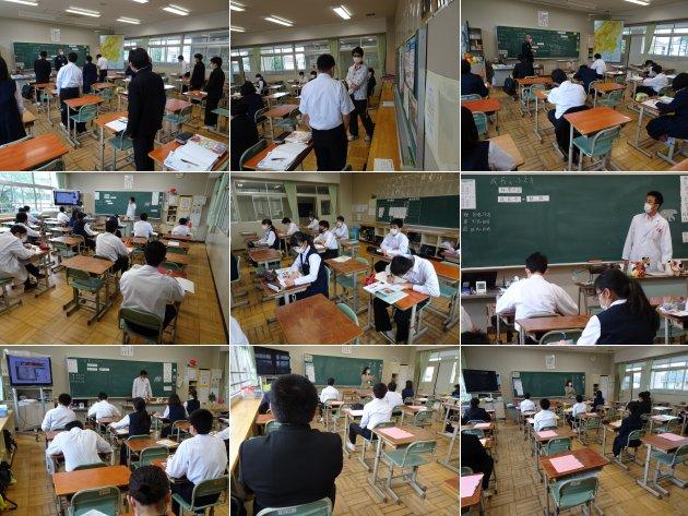 分散登校の様子