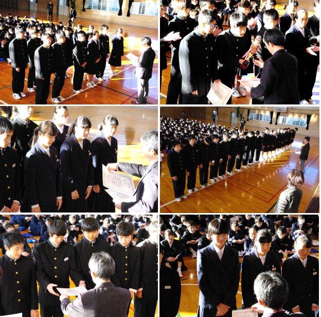 学年朝会の様子 学年朝会の様子