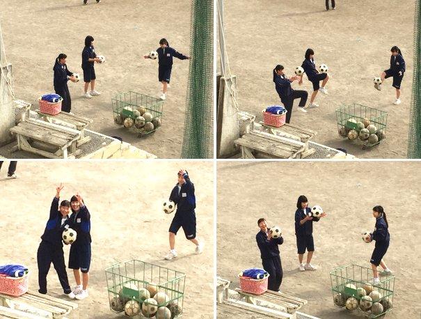 昼休みに練習 昼休みに練習