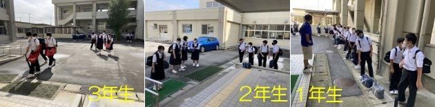 昇降口前の様子 昇降口前の様子