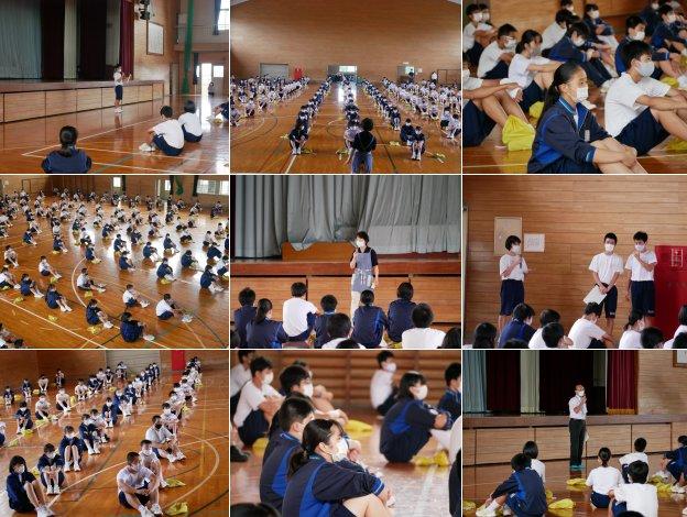 学年集会の様子