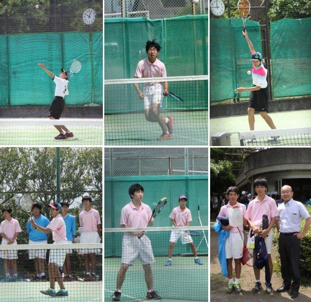 男子ソフトテニス部の様子