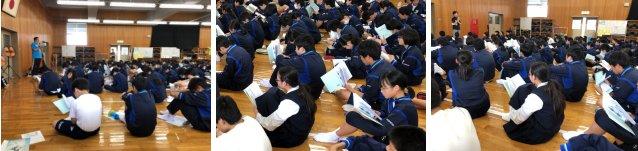 3年学年集会の様子