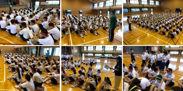 学年練習の様子