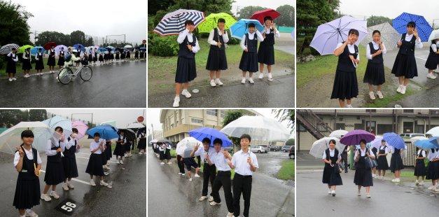 雨の中，ありがとうございます