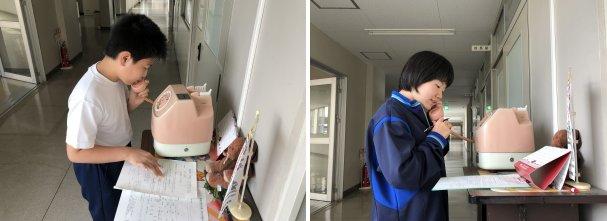 電話連絡の様子 電話連絡の様子