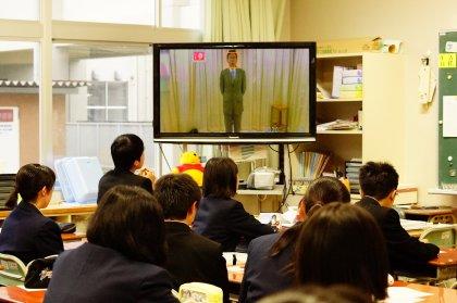 放送朝会の様子