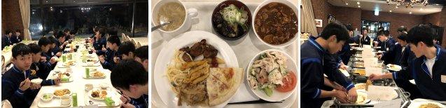 夕食の様子