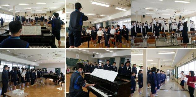 3年生の合唱の様子 3年生の合唱の様子