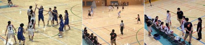 バスケットボール交流試合の様子