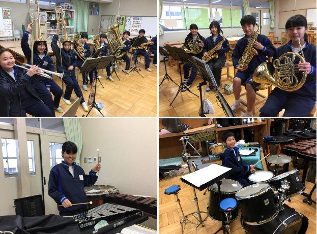 吹奏楽部の活動の様子