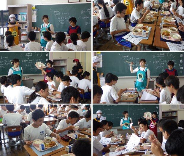 地域学校園食育指導の様子