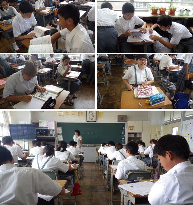 期末テストの様子