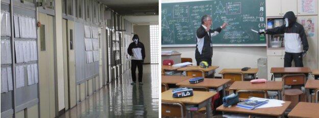 避難訓練の様子