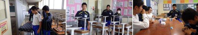 残留生徒の様子