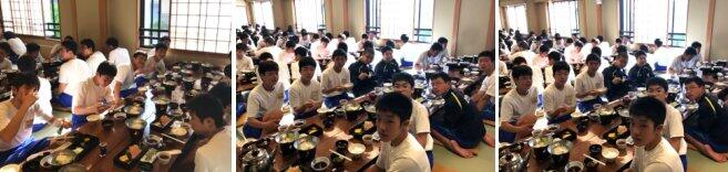 朝食の様子