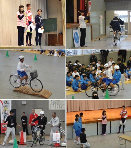 自転車安全利用教室の様子