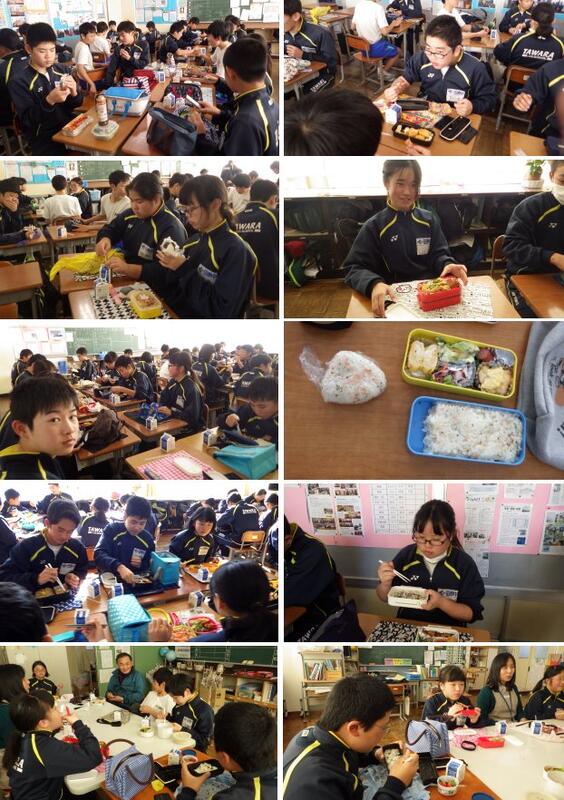 2年生の「お弁当の日」の様子
