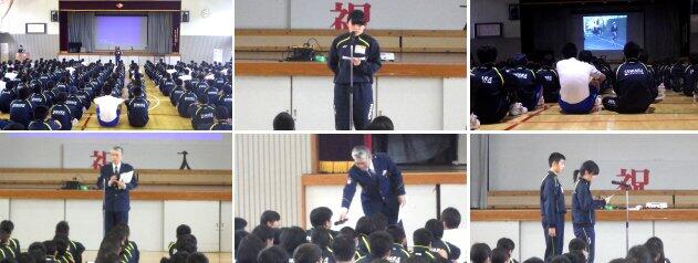 交通安全教室の様子