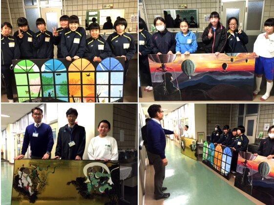 副校長先生へ完成を報告！