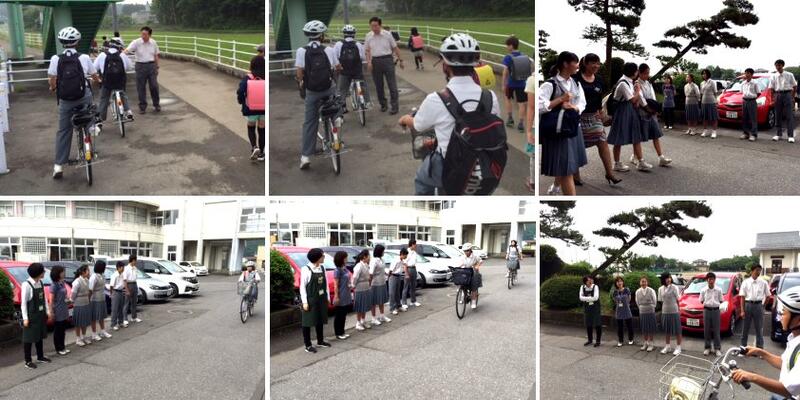 登校指導の様子