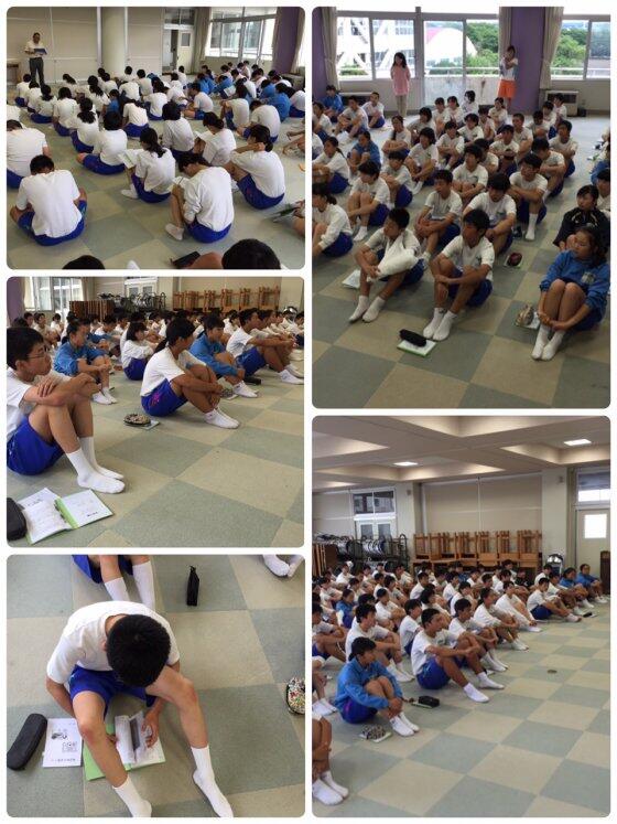 学年集会の様子