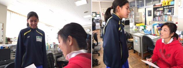 先生との打ち合わせの様子