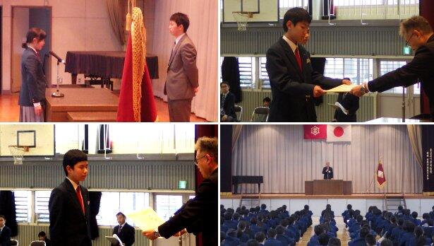 全校集会の様子