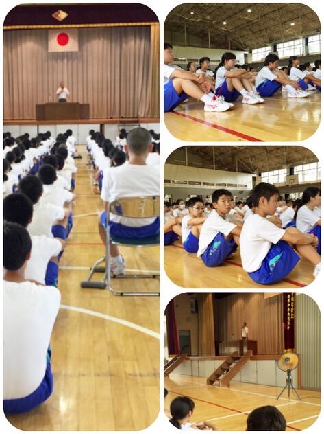 全校集会の様子
