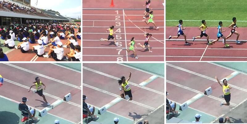 陸上競技大会のようす