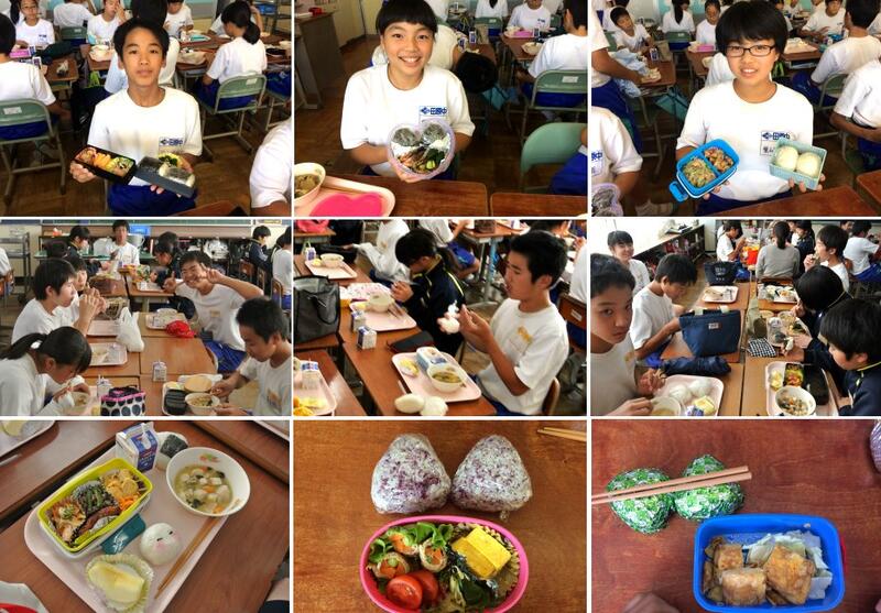 おにぎりの日 給食の様子