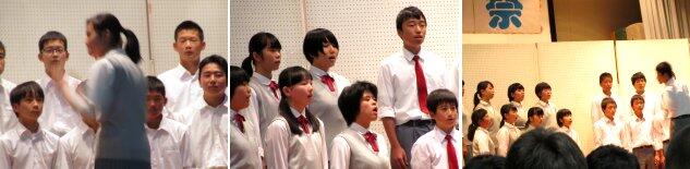 ３年生の合唱