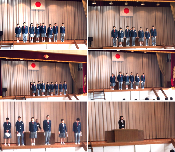 生徒会役員 認証の様子
