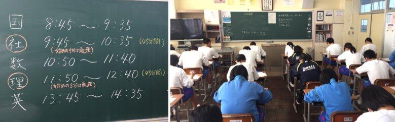 実力テストの様子