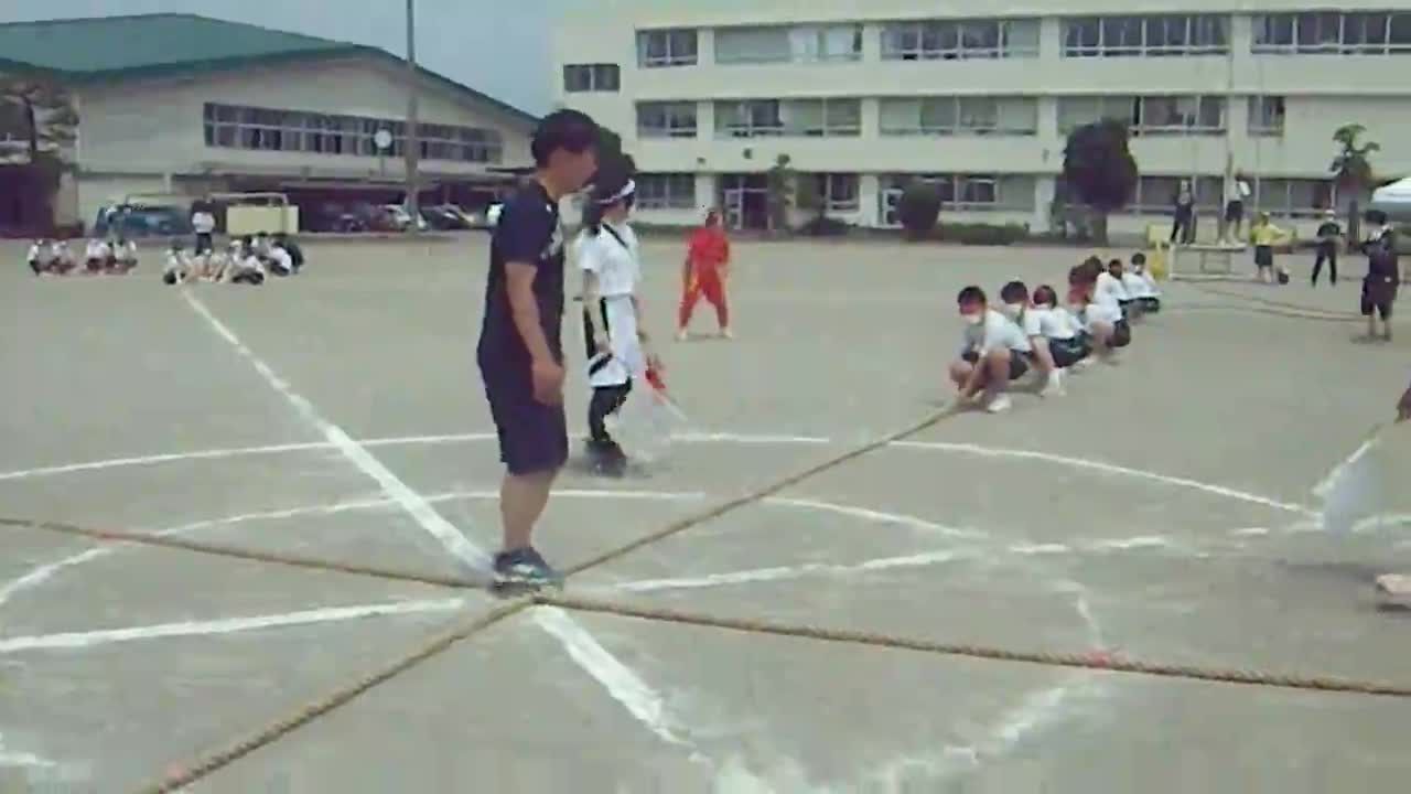 3年体育祭　四方綱引き(3)