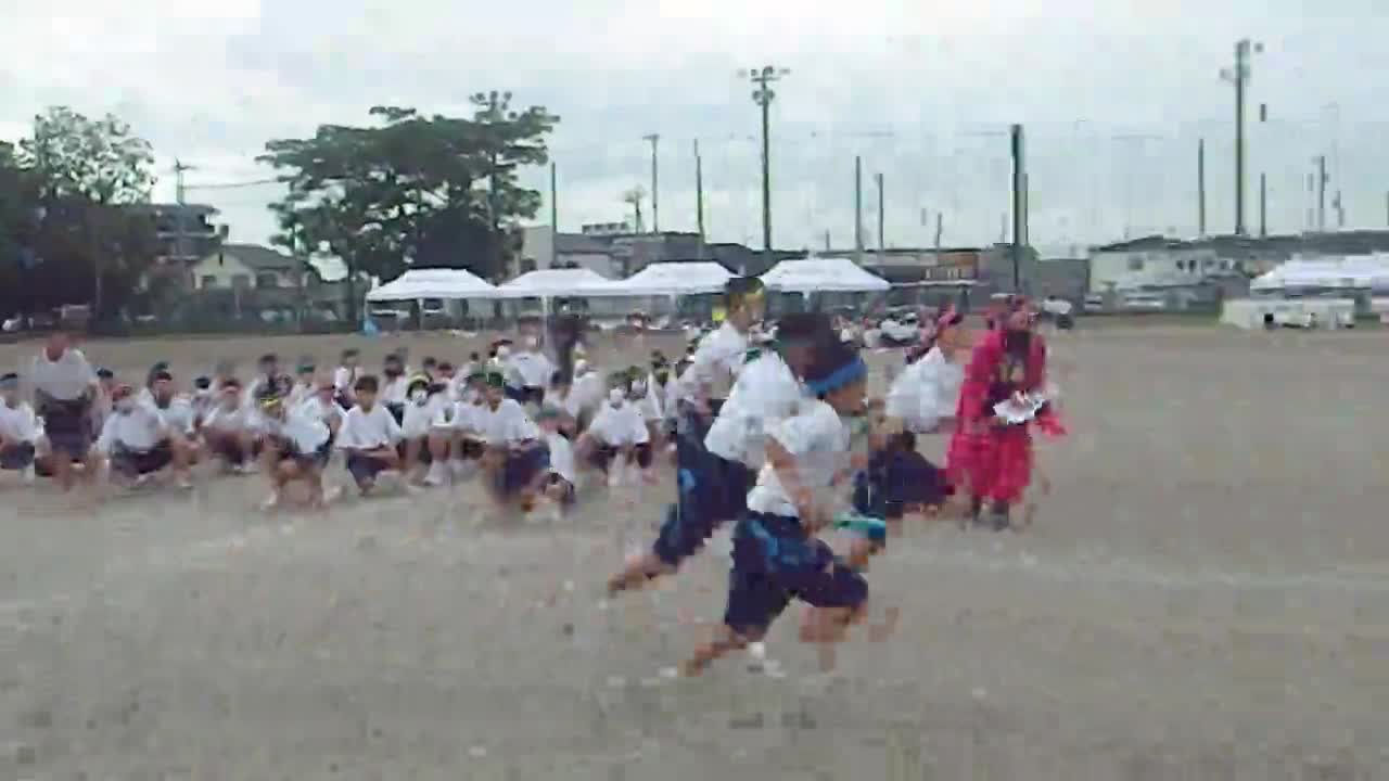 1年体育祭　全員リレー(3)