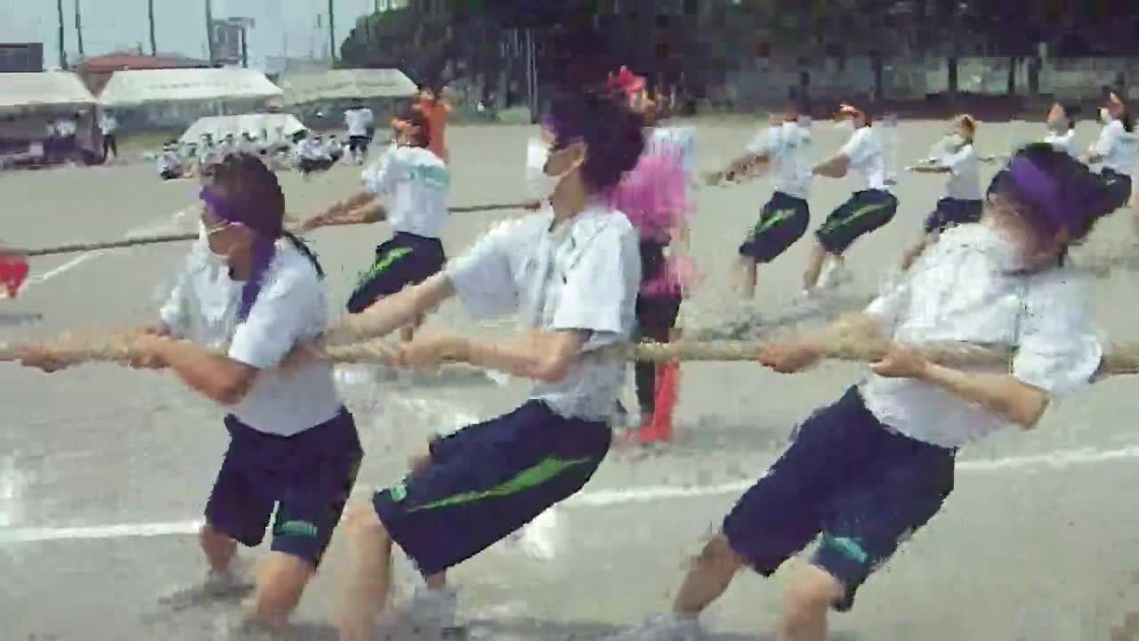 3年体育祭　四方綱引き