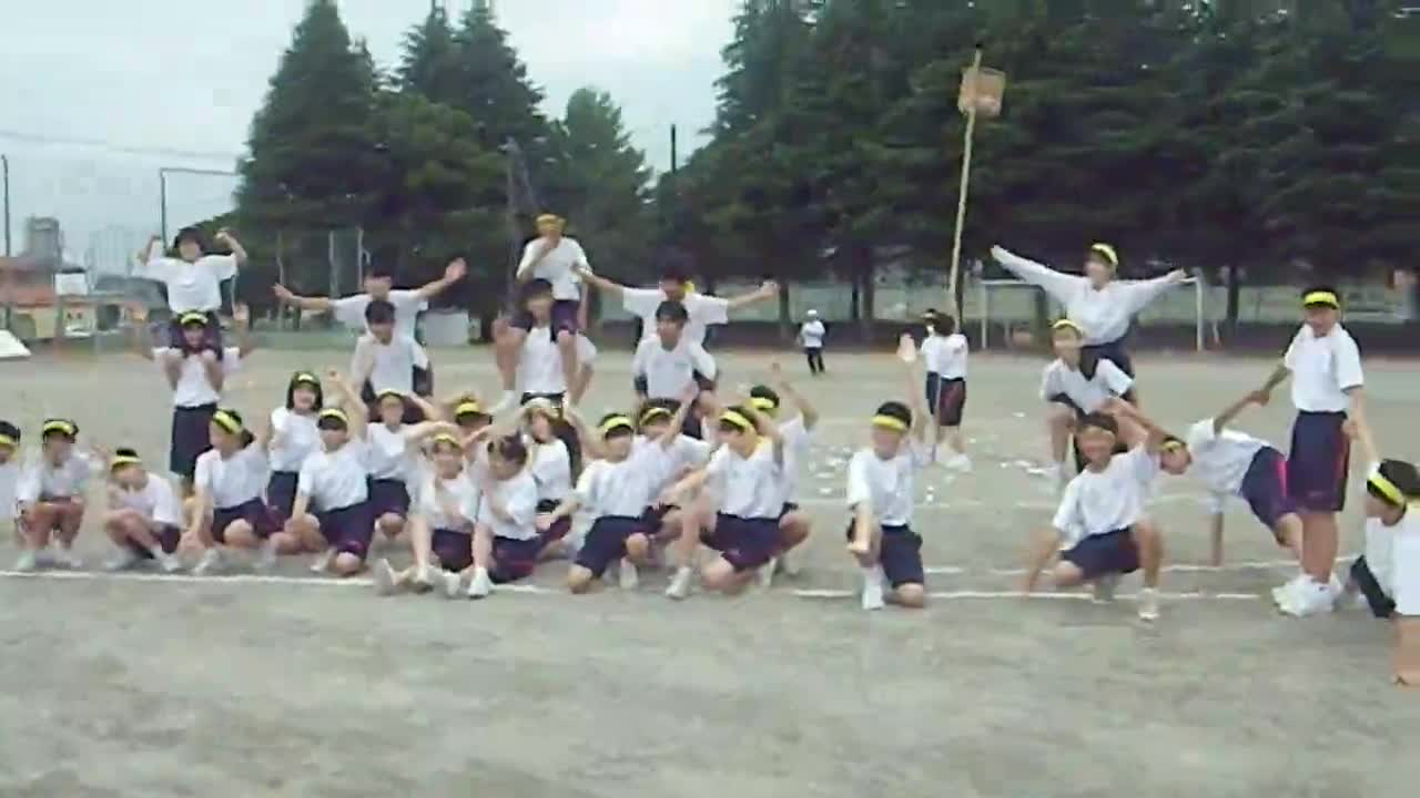 2年体育祭　マツケン玉入れ(2)