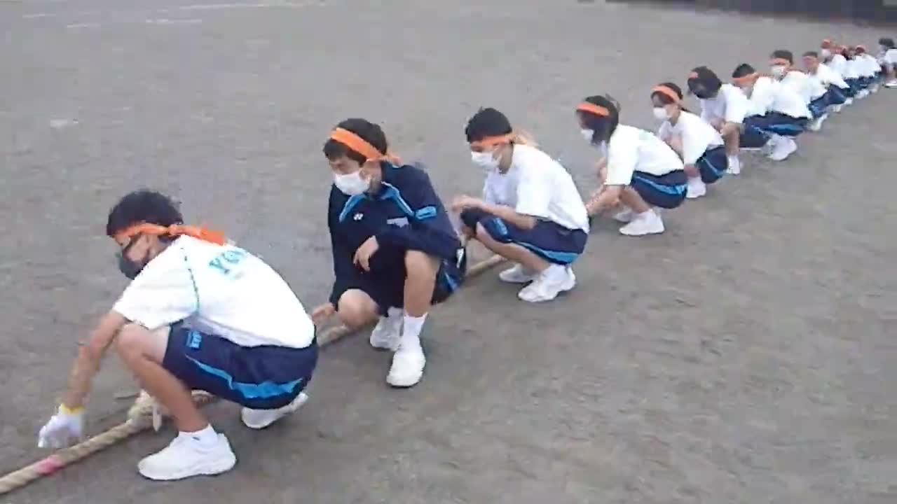 1年体育祭　綱引き