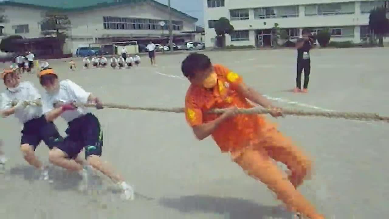 3年体育祭　四方綱引き(2)